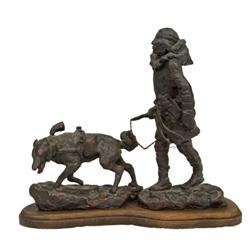 C.M. Russell. Bronze Sculpture.