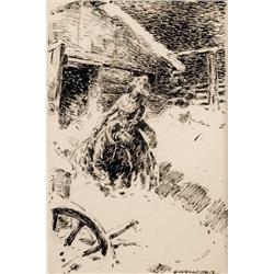 Nick Eggenhofer. Pen & Ink Drawing.