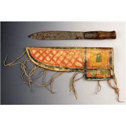 Northern Plains Parfleche Knife Case.