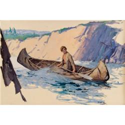 W.H.D. Koerner. Oil on Board.