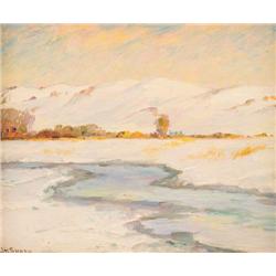 J.H. Sharp. Oil on Board.