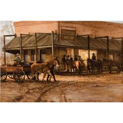 Joe Abbrescia. Oil on Board.