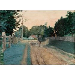 Charles Schreyvogel. Watercolor.