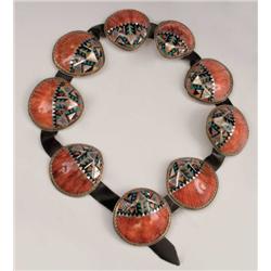 Ray Adaki Shell Concho Belt.