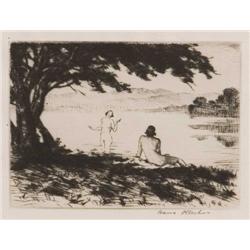 Hans Kleiber. Two Etchings.