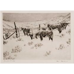 Hans Kleiber. Etching.