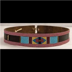 Crow Indian Beaded Panel Belt.