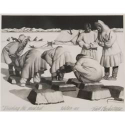 Frederick Machetanz. Lithograph.