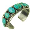 Image 1 : Navajo Turquoise and Silver Bracelet