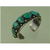 Image 2 : Navajo Turquoise and Silver Bracelet