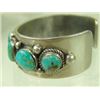 Image 4 : Navajo Turquoise and Silver Bracelet