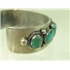Image 5 : Navajo Turquoise and Silver Bracelet