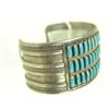 Image 4 : Zuni Turquoise & Silver  Bracelet and Ring