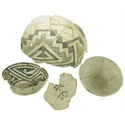 4 Mimbres/Anasazi Pottery Items