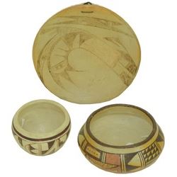 3 Hopi Pottery Items
