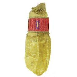 Plains Quilled Buffalo Bladder Bag