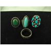Image 4 : Group of 4 Navajo Rings