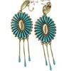 Image 1 : Zuni Turquoise & Silver Earring Set