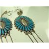 Image 4 : Zuni Turquoise & Silver Earring Set