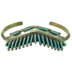Navajo Turquoise & Silver  Bracelet - A. Begay