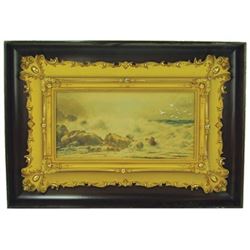 European Framed Shadowbox Painting