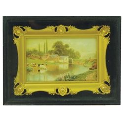 European Framed Shadowbox Painting