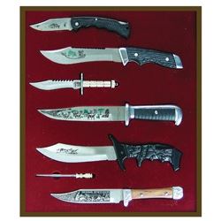 Frame Cased Knife Set - Six Knives