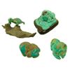 Image 1 : 4 Carved Turquoise Figures
