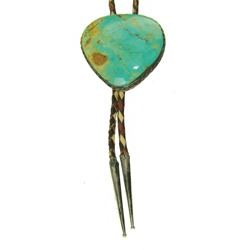 Navajo Turquoise & Silver Bolo Tie