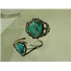 Image 2 : 2 Navajo Turquoise & Silver Bracelets
