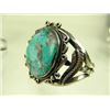 Image 6 : 2 Navajo Turquoise & Silver Bracelets