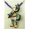 Image 1 : Zuni Inlay Eagle Dancer Pin/Pendant