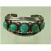 Image 2 : Navajo Turquoise & Silver Bracelet