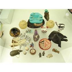 Box Lot of Small Southwest Items