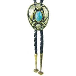 Navajo Turquoise & Silver Bolo Tie