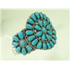 Image 4 : Navajo Turquoise & Silver Cluster Bracelet