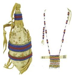 2 Beaded African Items
