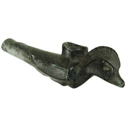 Huge Stone Bird Effigy Pipe