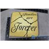 Image 2 : "Family is Forever" Wall Plaque & Small Bird Cage Decor