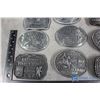 Image 2 : 1996, (2)1998, 2000, 2004, 2013, 2014, 2016, 2017 Large Rodeo Belt Buckles - BID PRICE x9