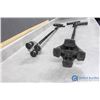 Image 2 : **(2) Grip Handle, Large Round Base Canes w/Built-in Flashlights