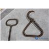 Image 2 : (2) Vintage Meat Hooks