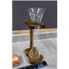 Image 2 : Half Yard Beer Glass/Stand & General Electric Carboloy Skate Sharpener (in Original Box)