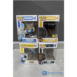 (4) POP! Games Vinyl Figurines - Fortnite, Destiny, Cuphead - BID PRICE x5