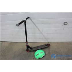 **Black Scooter & Helmet