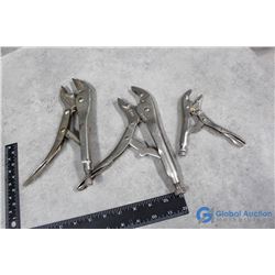 (3) Vice Grip Type Pliers