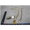 Image 1 : Mens Citadel Watch, (2) Mens Gold Coloured Chains w/Pendents