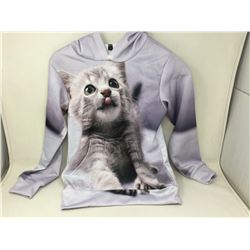 Kitten Graphic Hoodie (size 130)