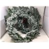 Image 1 : Lot of 3- 26in Flocked Wreaths