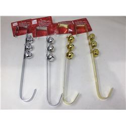 Lot of Assorted 14in Wreath Hangers with Bells